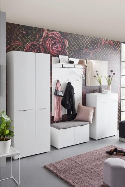 Premium Living Garderobna Omara Q-Bic, Bela