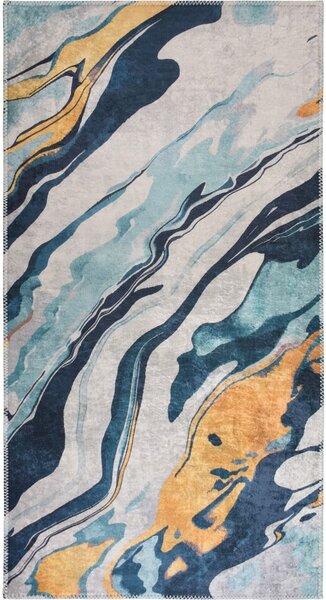 Rumena/modra pralna preproga 60x100 cm Colors of Joy – Vitaus
