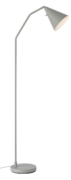 Siva LED zatemnitvena stoječa svetilka s kovinskim senčilom (višina 144 cm) Funil – Markslöjd