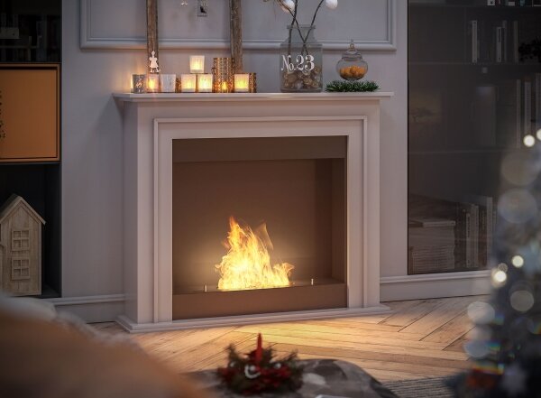 InFire - BIO kamin 90x112,5 cm 3kW bela