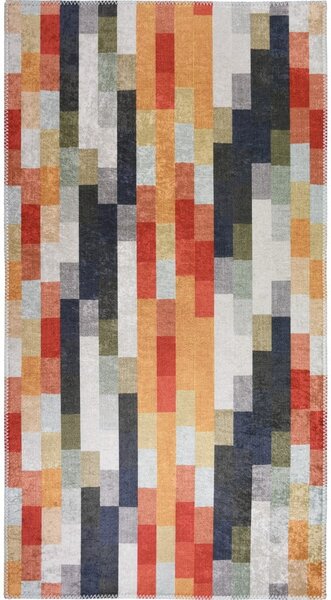 Oranžen/siv pralen tekač 80x200 cm Blocks of Fun – Vitaus