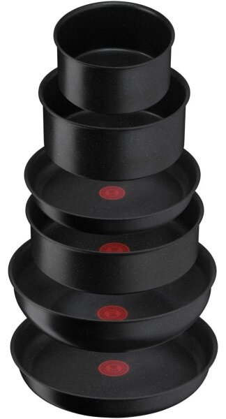 Tefal - Set kuhinjske posode 7 kom. INGENIO BLACK STONE