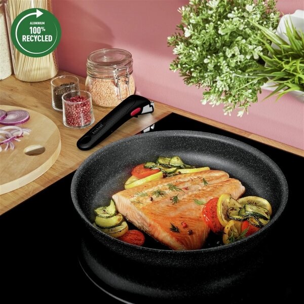 Tefal - Set kuhinjske posode 7 kom. INGENIO BLACK STONE