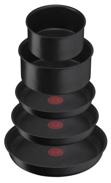 Tefal - Set kuhinjske posode 8 kom. INGENIO BLACK STONE