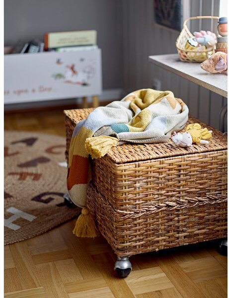 Okrogla preproga iz jute v naravni barvi ø 130 cm Dinne – Bloomingville Mini