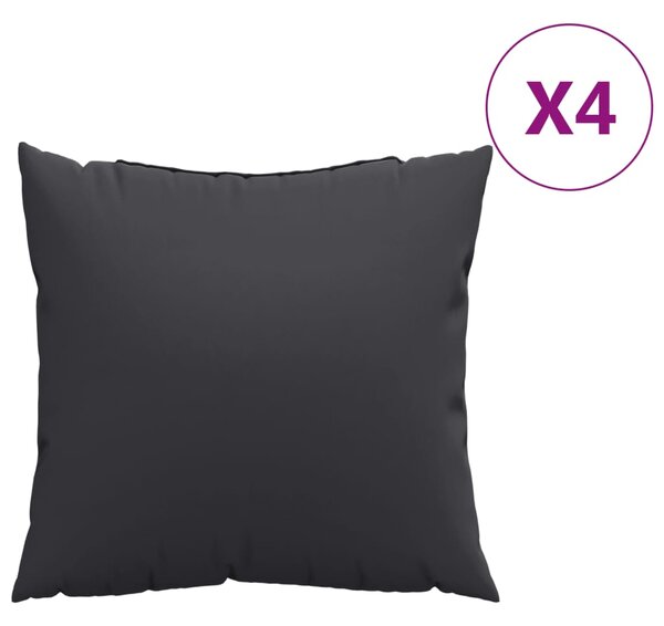 VidaXL Blazine za kavč 4 kosi črne 50x50 cm blago