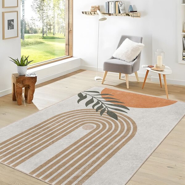 Kremno bela pralna preproga 120x180 cm Dot Arch – Mila Home
