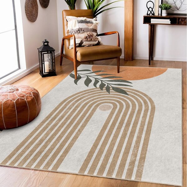 Kremno bela pralna preproga 120x180 cm Dot Arch – Mila Home