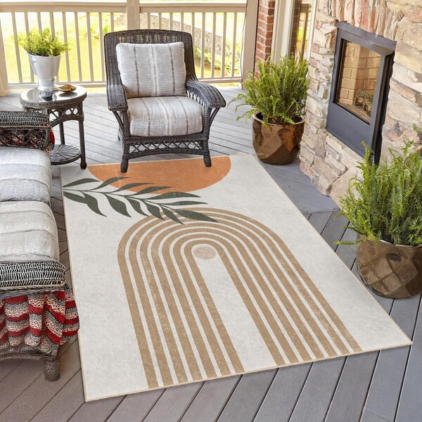 Kremno bela pralna preproga 120x180 cm Dot Arch – Mila Home