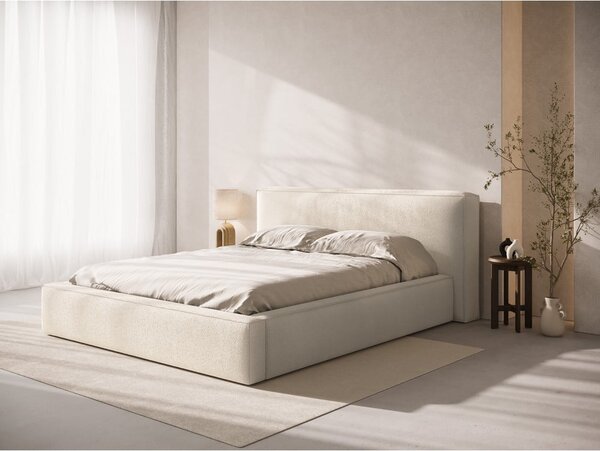 Kremno belo oblazinjeno vzglavje 249x100 cm Olivia – Micadoni