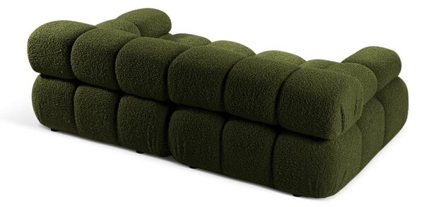 Zelena sedežna garnitura iz tkanine bouclé 188 cm Bellis – Micadoni Home