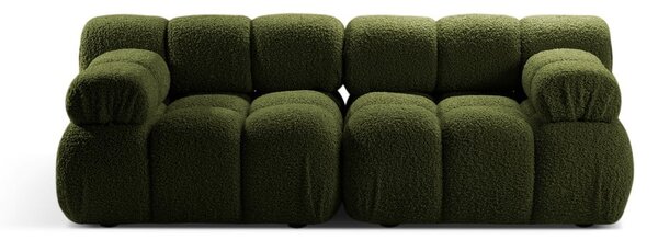 Zelena sedežna garnitura iz tkanine bouclé 188 cm Bellis – Micadoni Home