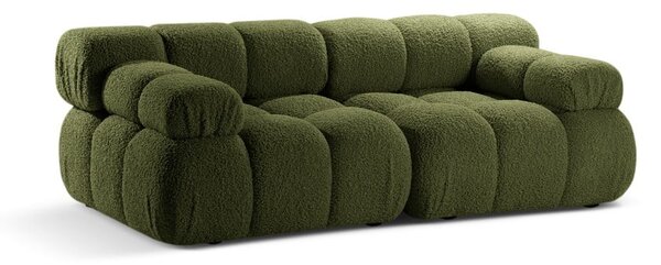 Zelena sedežna garnitura iz tkanine bouclé 188 cm Bellis – Micadoni Home