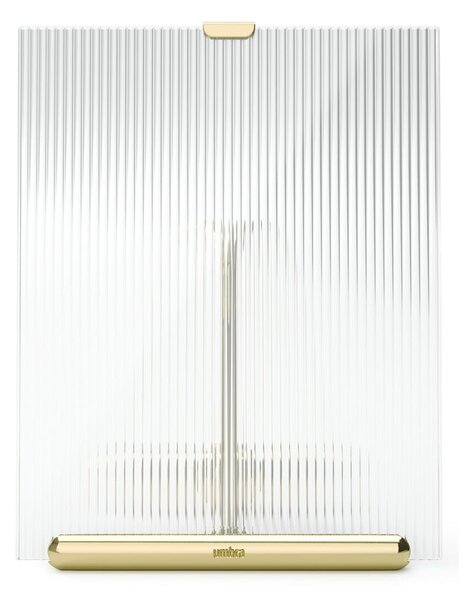 Steklen stoječ okvir v zlati barvi 16x20 cm Flute – Umbra