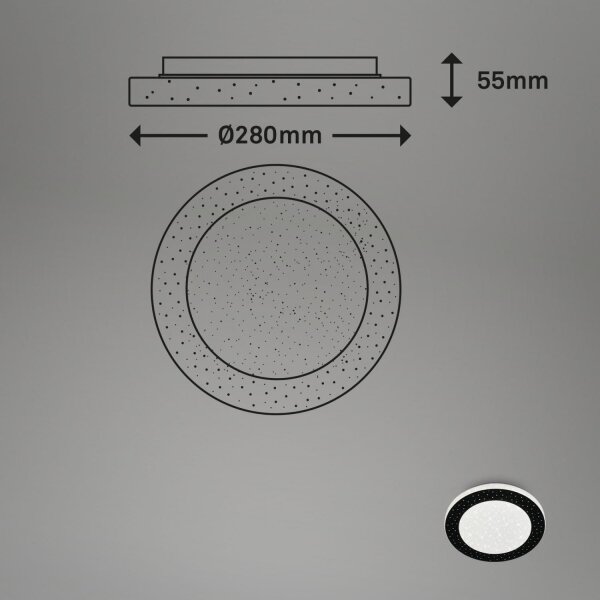 Briloner 3693-015 - LED Kopalniška stropna svetilka LED/15W/230V IP44 pr. 28 cm