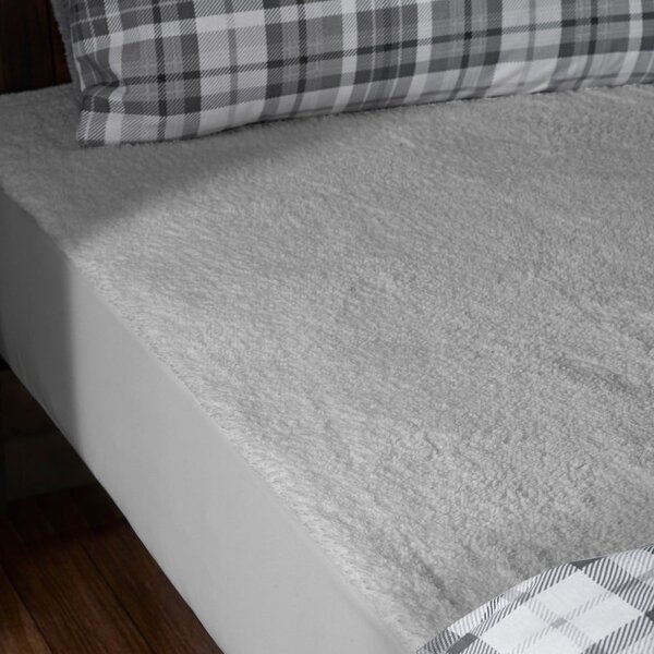 Siva napenjalna rjuha iz mikropliša 150x200 cm Thermal Sherpa – Catherine Lansfield