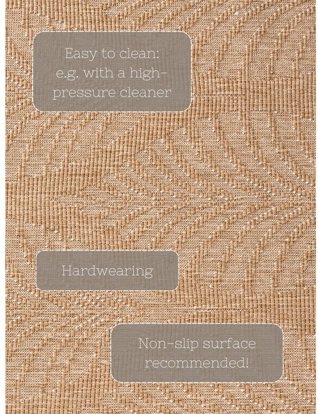 Bež-slonokoščena notranja in zunanja preproga 120x170 cm Duet Liora – NORTHRUGS