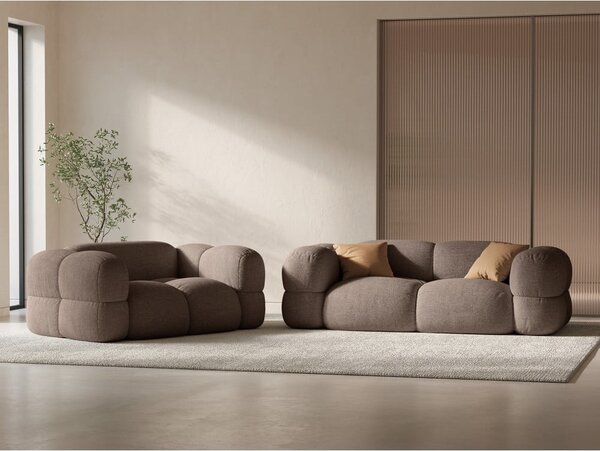 Rjava sedežna garnitura 180 cm Loretto – Cosmopolitan Design