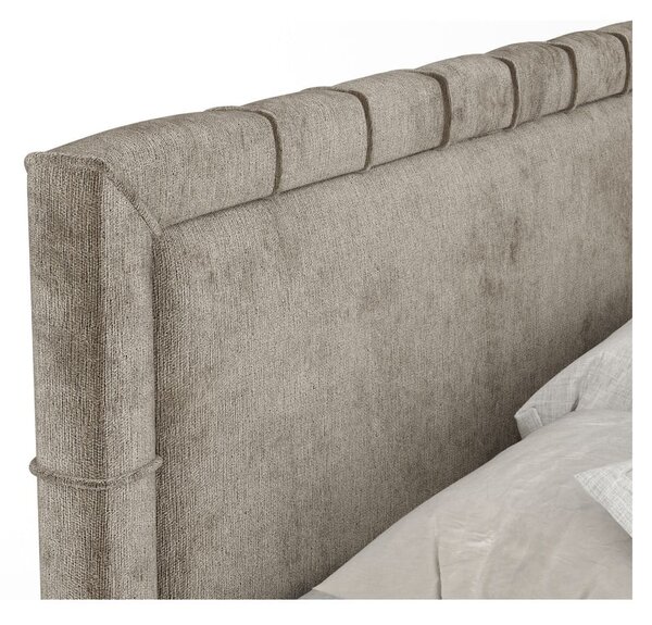 Bež boxspring postelja s prostorom za shranjevanje 180x200 cm Voyage – Maison de Rêve
