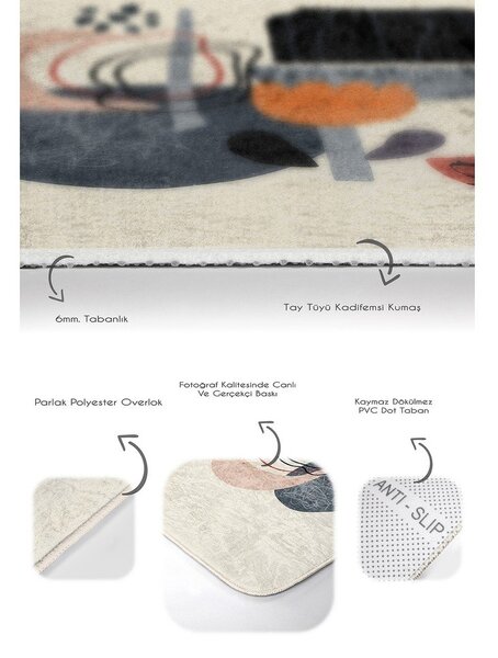 Bež žametne kopalniške preproge v kompletu 2 ks 60x100 cm – Mila Home