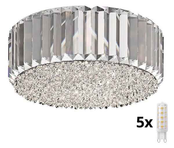 Brilagi - LED Kristalna stropna svetilka GLAMOUR 5xG9/42W/230V