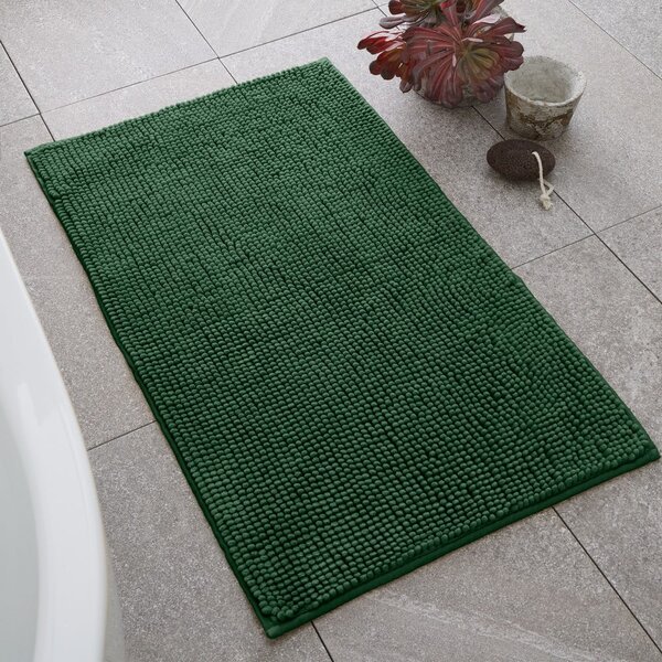 Temno zelena kopalniška preproga 50x80 cm Bobble – Catherine Lansfield