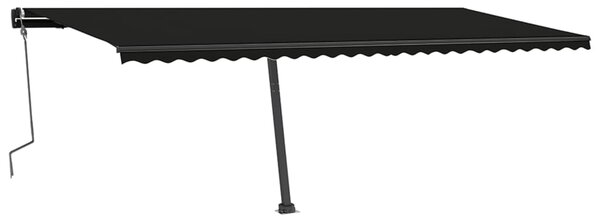 VidaXL Prostostoječa ročno zložljiva tenda 600x350 cm antracitna