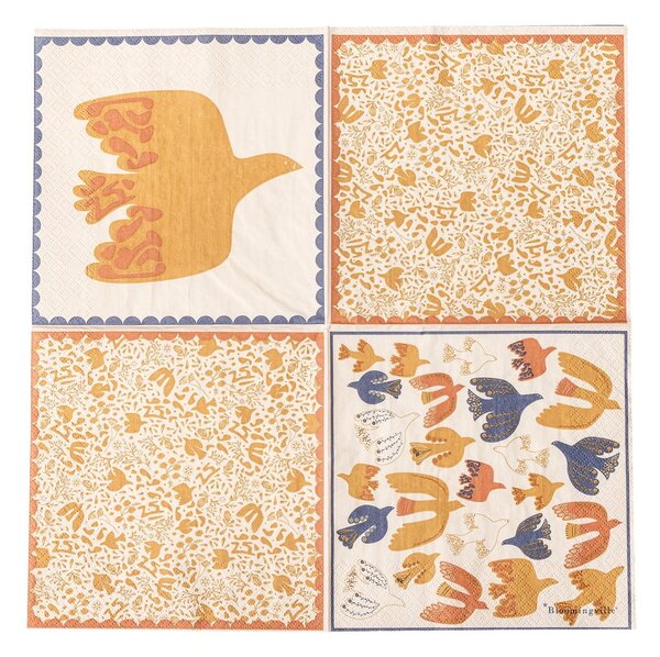 Papirnati prtički v kompletu 20 ks 33x33 cm Anniversary – Bloomingville