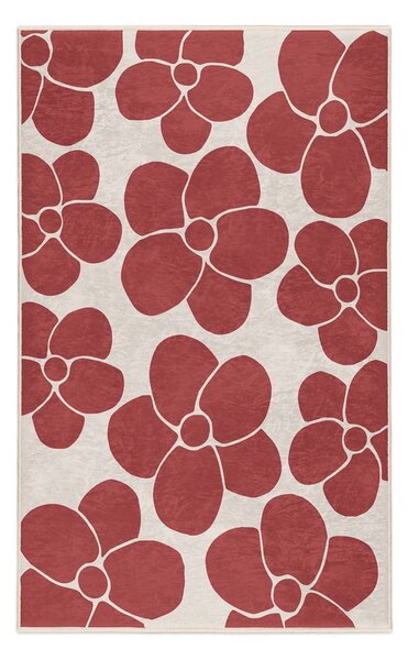 Rdeča pralna preproga 60x100 cm Red Meadow – Mila Home
