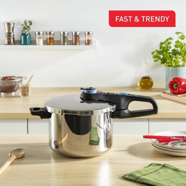 Tefal - Lonec na pritisk 6 l SECURE TRENDY nerjaveče