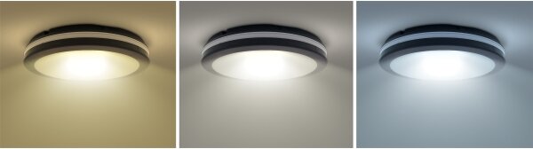 Solight WO820- LED Zatemnitvena svetilka LED/18W/22W/26W/230V 3000/4000/6500K IP65 črna