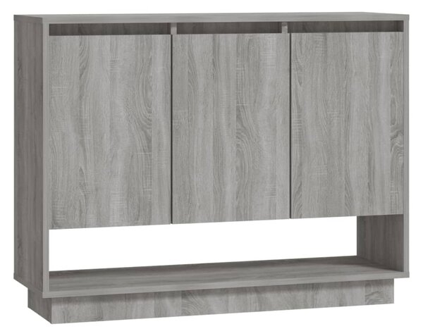 VidaXL Komoda siva sonoma 97x31x75 cm iverna plošča