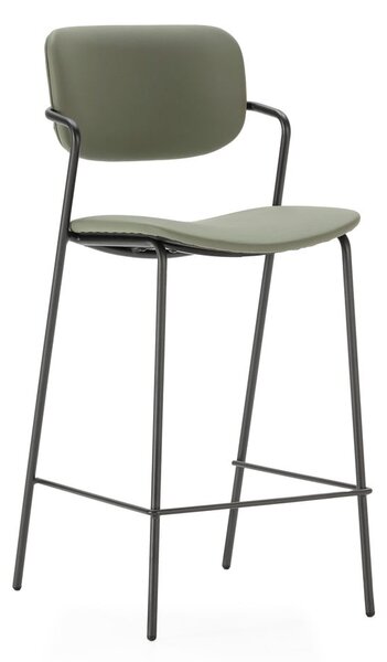 Kaki zeleni barski stoli v kompletu 2 ks (višina sedeža 68 cm) Maika – Marckeric
