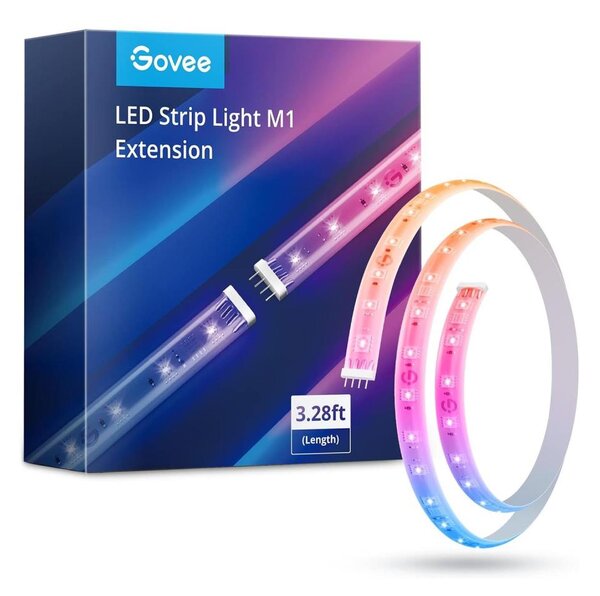 Govee - M1 PRO PREMIUM Smart RGBICW+ LED dodatek trak 1m Wi-Fi Matter