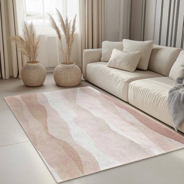 Kremno bel pralen tekač 60x230 cm Komodo Beach – Mila Home