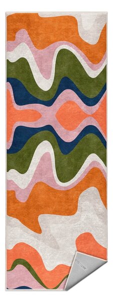Oranžen pralen tekač 60x230 cm Squiggly Orange – Mila Home