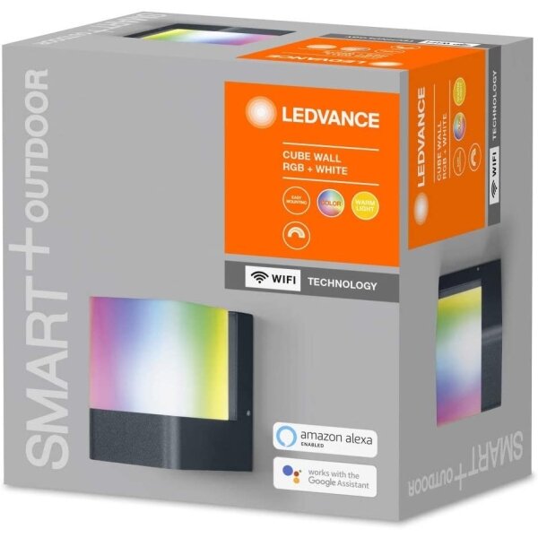 Ledvance - LED RGBW Zunanja stenska svetilka SMART+ CUBE LED/9,5W/230V IP44 Wi-Fi