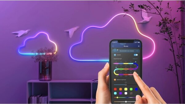 Govee - Neon SMART upogljiv LED trak RGBIC 2m Wi-Fi IP67