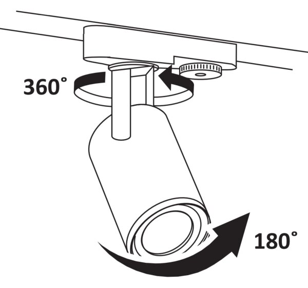 Reflektor za tračni sistem MINOR 3xGU10/10W/230V + 1 m tračni sistem