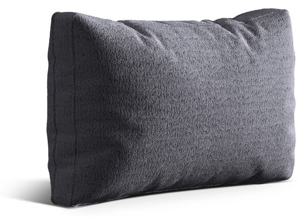 Temno siva okrasna blazina za sedežno garnituro iz tkanine bouclé Kemi – Cosmopolitan Design