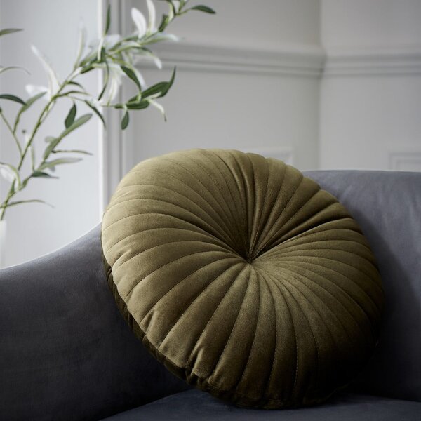 Žametna okrasna blazina ø 40 cm Round Soft Touch – Catherine Lansfield