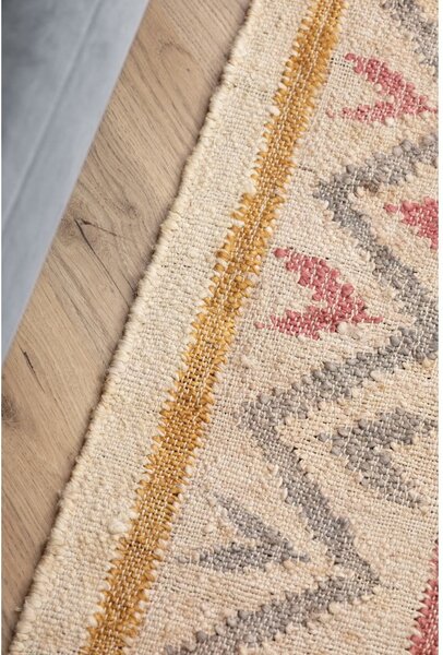 Kremno bela ročno tkana preproga iz jute 120x170 cm Roya Imani – Elle Decoration