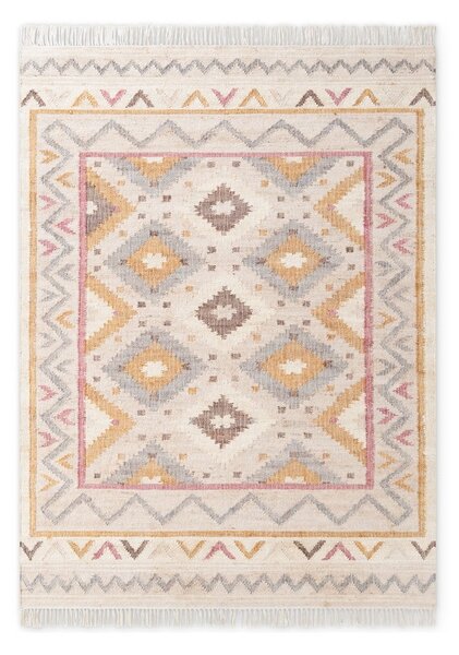 Kremno bela ročno tkana preproga iz jute 120x170 cm Roya Imani – Elle Decoration