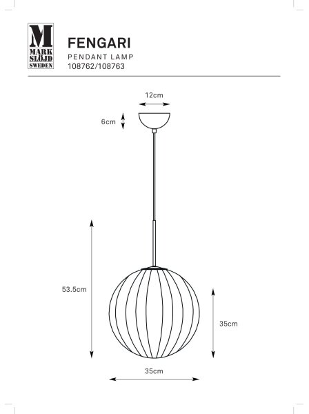 Markslöjd 108763 - Lestenec na vrvici FENGARI 1xE14/40W/230V bež