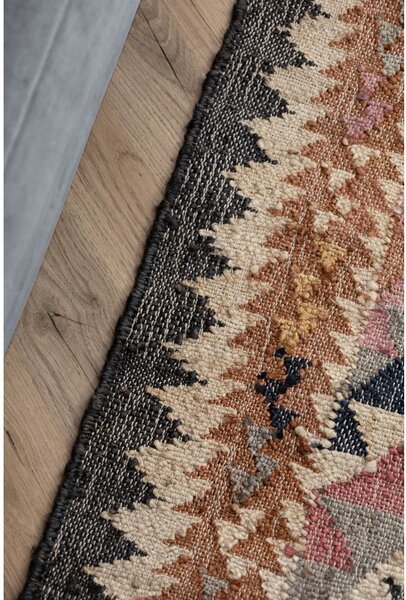 Siva ročno tkana preproga iz jute 80x150 cm Roya Parsa – Elle Decoration