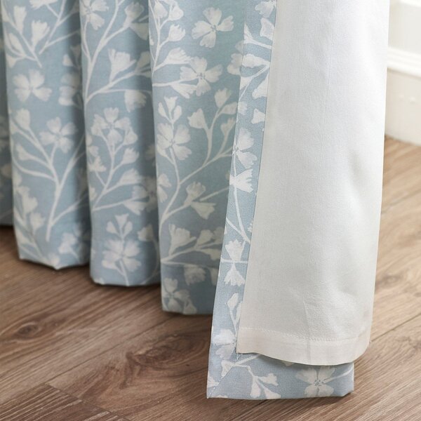 Modre zavese v kompletu 2 ks 168x229 cm Brooke Floral – Catherine Lansfield