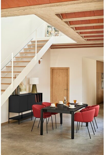 Črna komoda 166x98x45 cm Platt – Teulat