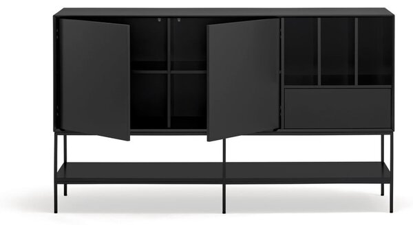 Črna komoda 166x98x45 cm Platt – Teulat