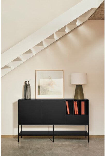 Črna komoda 166x98x45 cm Platt – Teulat