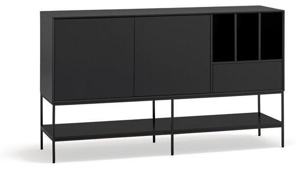 Črna komoda 166x98x45 cm Platt – Teulat